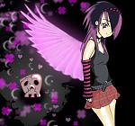 Emo Angel Girl COLOR by GerBo